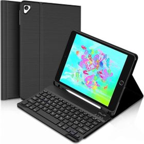 Fuchsia Qpen iPad 9.7 inç 2018 Uyumlu Klavyeli Siyah Tablet Kılıfı