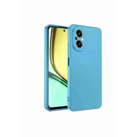 Fuchsia Realme 12 Lite Uyumlu Yumuşak Silikon Bordo Telefon Kılıfı