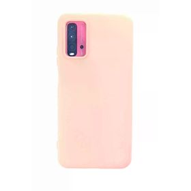 Fuchsia Redmi 9T Uyumlu Nano İçi Kadife Silikon Turuncu Telefon Kılıfı