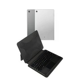 Fuchsia Savvy Keyboard M10 Plus X606F Bluetooh Bağlantılı Standlı Klavyeli Tablet Kılıfı