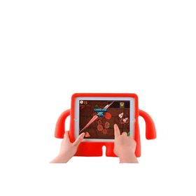 Fuchsia SM-X200 2021 Galaxy Tab A8 10.5 Uyumlu iBuy Standlı Yumuşak Eğlenceli Çocuk Turuncu Tablet Kılıfı