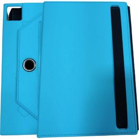 Fuchsia TCL Nxtpaper 11 inç Uyumlu 360 Dönebilen Deri Standlı Universal Mavi Tablet Kılıfı