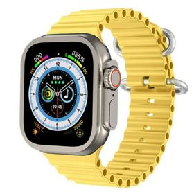 Fuchsia Watch Ultra 8 Max 8. Nesil 49 mm Sarı Akıllı Saat