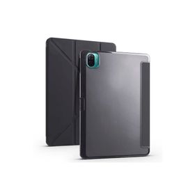Fuchsia Xiaomi Mi Pad 5 Uyumlu Kalemlikli Standlı Katlanabilir Uyku Modu Özellikli Tablet Kılıfı