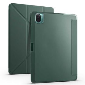 Fuchsia Xiaomi Mi Pad 5 Uyumlu Kalemlikli Standlı Katlanabilir Uyku Modu Özellikli Tablet Kılıfı