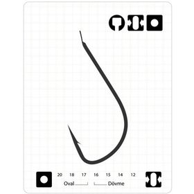 Fudo 1201 No 6 Sode Black Nikel İnce Olta İğnesi