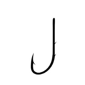 Fudo 8001 No 1 Bait Holder Çift Tırnaklı Black Nikel Olta İğnesi