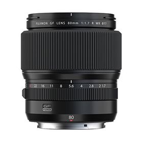 Fujifilm Fujinon GF80 mm F1.7 R WR Orta Format Siyah Lens