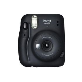 Fujifilm Instax Mini 11 Siyah Fotoğraf Makinesi ve Çiçekli Kıskaç Hediye Seti
