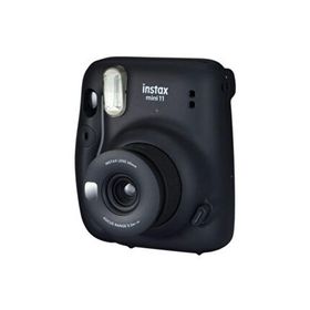 Fujifilm Instax Mini 11 Siyah Fotoğraf Makinesi ve Çiçekli Kıskaç Hediye Seti