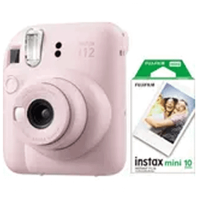 Fujifilm Instax Mini 12 Pembe Fotoğraf Makinesi ve 10'lu Mini Film