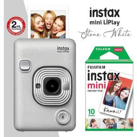 Fujifilm Instax Mini Liplay Beyaz Dijital Fotoğraf Makinesi + 10'lu Film