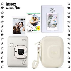 Fujifilm Instax Mini LiPlay Box Sisli Beyaz Dijital Fotoğraf Makinesi