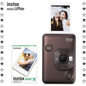 Fujifilm Instax Mini LiPlay Bronz Dijital Fotoğraf Makinesi + 10'lu Film