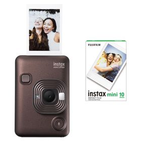 Fujifilm Instax Mini LiPlay Bronz Dijital Fotoğraf Makinesi + 10'lu Film