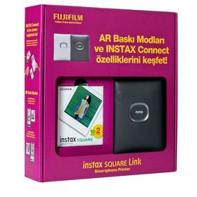 Fujifilm Instax Square Link Koyu Yeşil Bundle Box Akıllı Telefon Yazıcısı