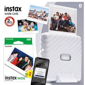 Fujifilm Instax Wide Link Bundle Box Beyaz Akıllı Telefon Yazıcısı ve 20'li Film