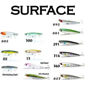 Fujin 001 Half Green Surface Minnow SF-90SW Maket Balık