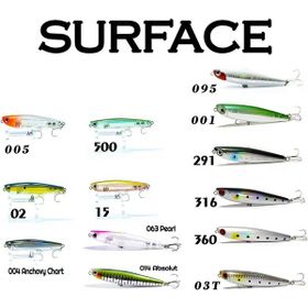 Fujin 004 Anchovy Chart Surface Minnow Sf-90sw Maket Balık
