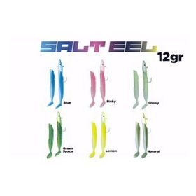 Fujin 021 Blue Glitter Salt Eel 10 cm 12 gr x2 Silikon Yem