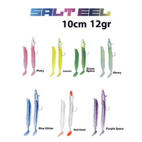 Fujin 021 Blue Glitter Salt Eel 10 cm 12 gr x2 Silikon Yem