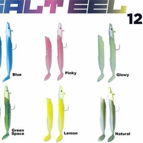 Fujin 021 Blue Glitter Salt Eel 10 cm 12 gr x2 Silikon Yem
