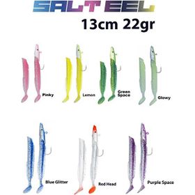 Fujin 021 Blue Glitter Salt EEL 13 cm 22 gr x2 Silikon Yem