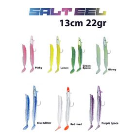 Fujin 021 Blue Glitter Salt EEL 13 cm 22 gr x2 Silikon Yem
