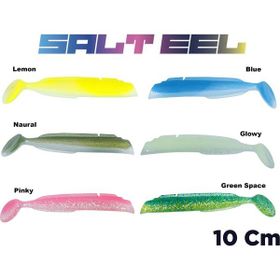 Fujin 033 Green Space Salt Eel Body 3 Adet 10 cm Silikon Yem Gövde