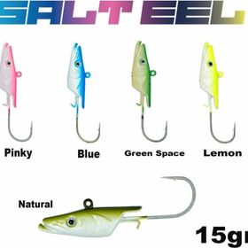 Fujin 034 Glowy Salt EEL 15 gr Jighead Yem