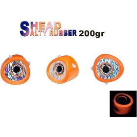 Fujin 05 Orange 3D Eye Salty Rubber Head 200 gr Kafa