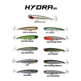 Fujin 095 Prism İvory Hydra 85 mm 10 gr Su Üstü Maket Balık