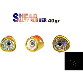 Fujin 10 Orange Glow Gold Salty Rubber Head 40 gr Kafa Yem