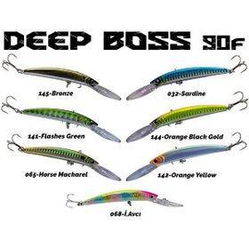 Fujin 144 Orange Black Gold Deepboss 90F 9.5 gr Maket Balık