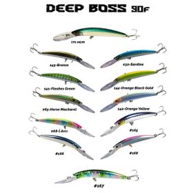 Fujin 144 Orange Black Gold Deepboss 90F 9.5 gr Maket Balık
