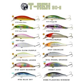 Fujin 157 Soft Rainbow T-Rex 80S 11 gr 80 mm Maket Balık