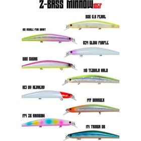 Fujin 182 Double Pink Chart Z-Bass Minnow 125F 21 gr Maket Balık