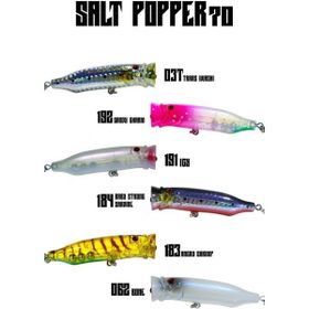 Fujin 191 LCY Salt Popper 70mm 9.5gr Su Üstü Maket Balık