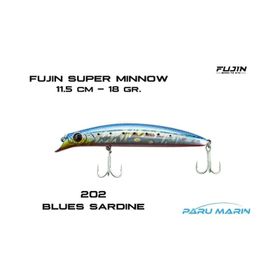 Fujin 202 Blues Sardine Super Minnow 11.5 cm 18 gr Maket Balik