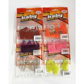 Fujin Baby Worm 5.2 cm Bloody Red Floating LRF Silikonu