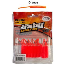 Fujin Baby Worm Orange 5.2 cm Floating 18 Adet LRF Silikonu