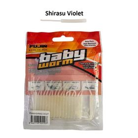 Fujin Baby Worm Shirasu Violet 5.2 cm Floating 18 Adet LRF Silikonu