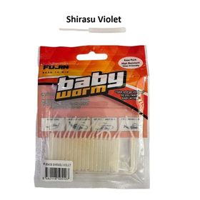 Fujin Baby Worm Shirasu Violet 5.2 cm Floating 18 Adet LRF Silikonu