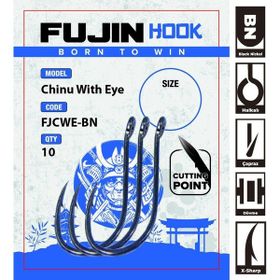Fujin Chinu With Eye No: 8 Delikli Çapraz Olta Kancası