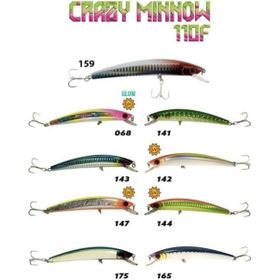 Fujin Crazy Minnow 068 Avcı 110F 12 gr Maket Balık
