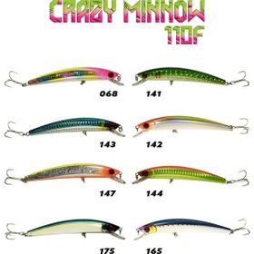 Fujin Crazy Minnow 110F 12 gr Maket Balık