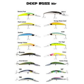 Fujin DeepBoss 90F 9.5 gr 142 Orange Yellow Maket Balık