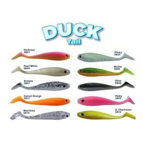 Fujin Duck Tail 09 cm Sunset Orange Silikon Balık