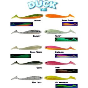 Fujin Duck Tail 09 cm Sunset Orange Silikon Balık