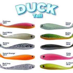 Fujin Duck Tail 09 cm Sunset Orange Silikon Balık